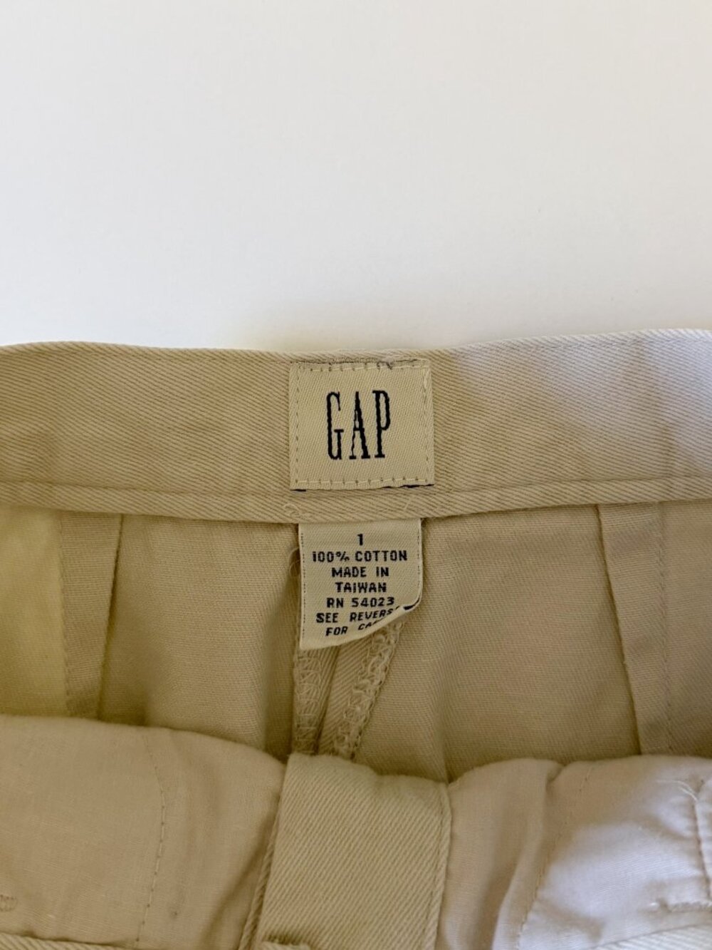 GAP Vintage Cream Button-Front Midi Skirt - Picture 9 of 11